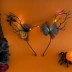 Halloween dạ quang nhện nhánh mạng che mặt nữ cos ngộ nghĩnh ăn mặc đạo cụ đầu sáng tạo ép kẹp tóc mũ đội đầu 