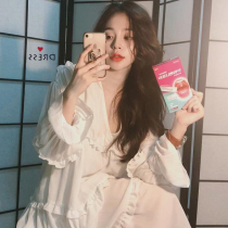 2022 Spring loaded new womens character Temperament Gentle Wind style v collar white dress Dress Fairy supersenssen