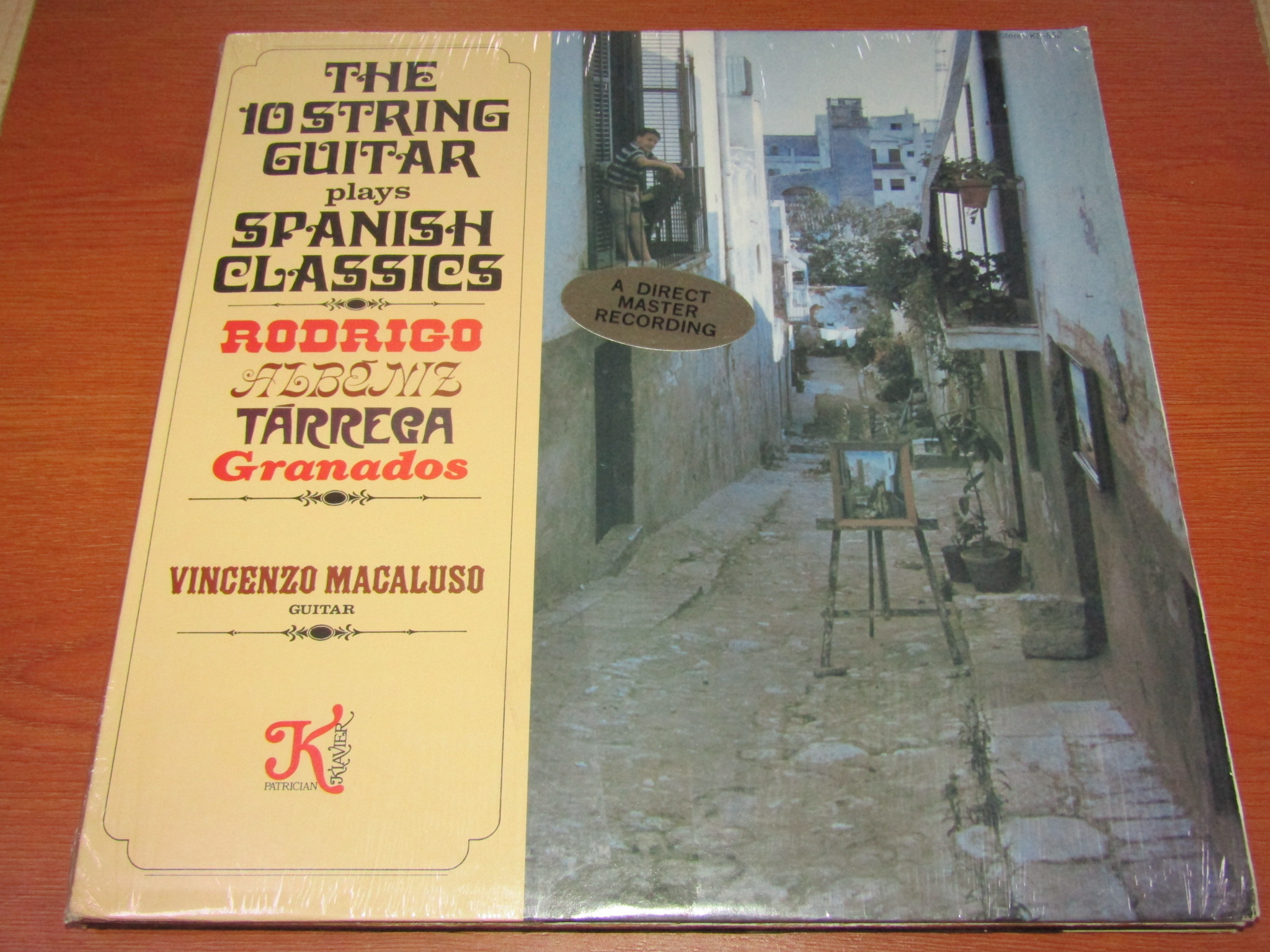 Large K fever name disc Rodrigo Alberniz Granados guitar M version LP black glue B041