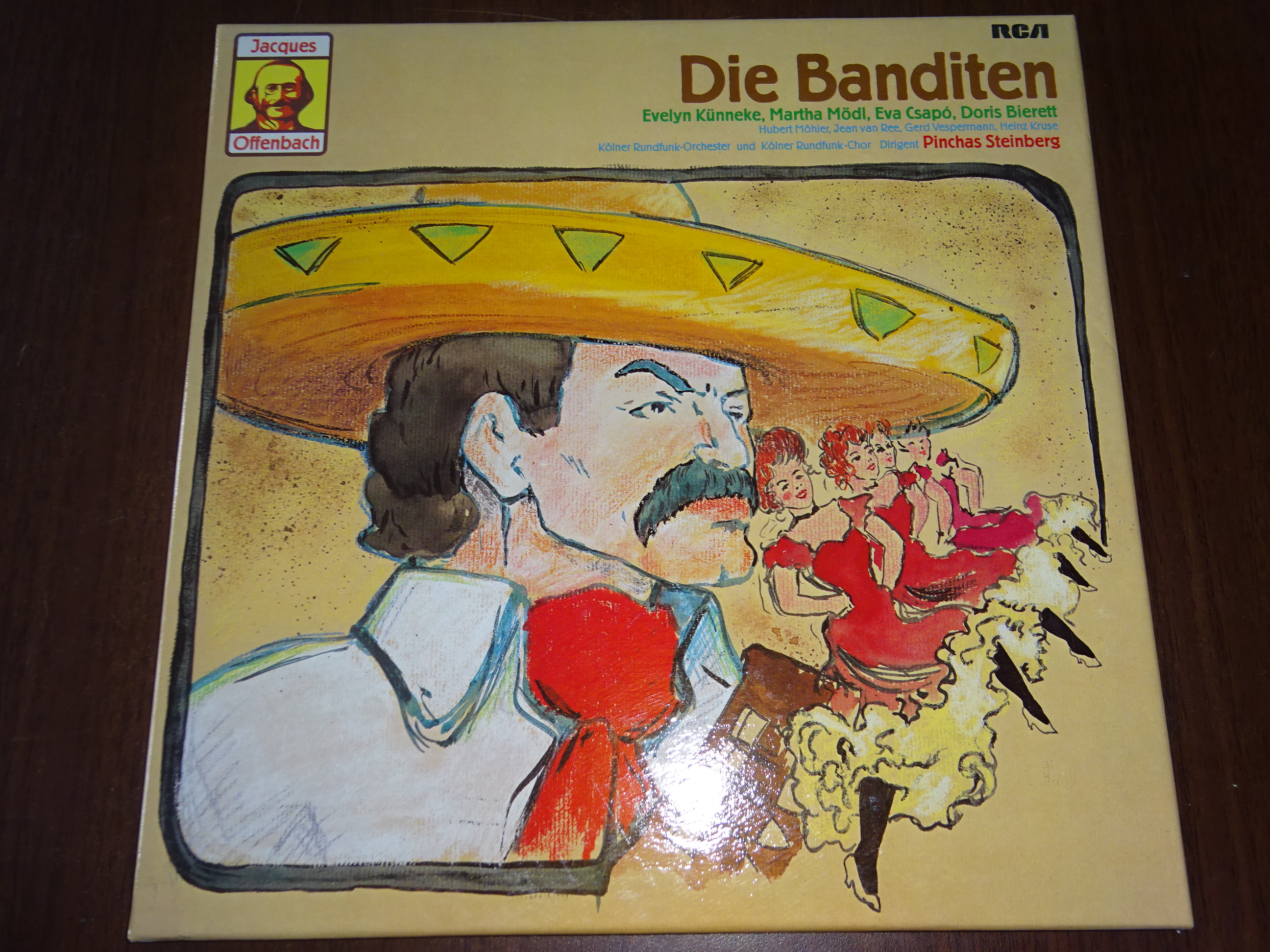 OFFENBACH :DIE BANDITEN PINCHAS STEINBERG 2lp D BLACK GUM BLACK 147