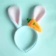 Plush tai thỏ Judy cà rốt headband phim hoạt hình Disney cáo headband - Phụ kiện tóc
