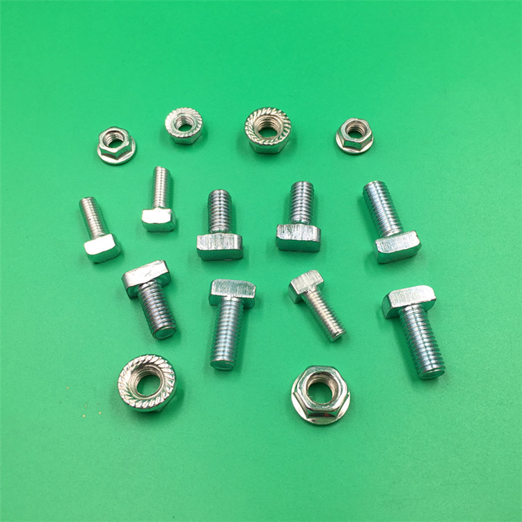 National standard aluminum extrusion material T-screw M8 M6 national standard rear T-bolt aluminum extrusion material accessories fastener screw