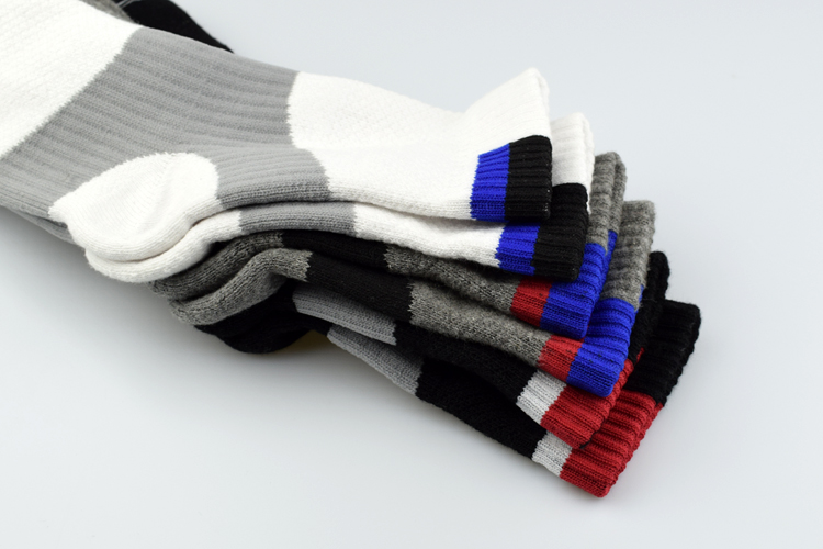Khăn tất vớ nam ống thể thao vớ cầu lông vớ cotton dày chạy vớ bóng rổ thấm hút mồ hôi và khử mùi tất thể thao dài
