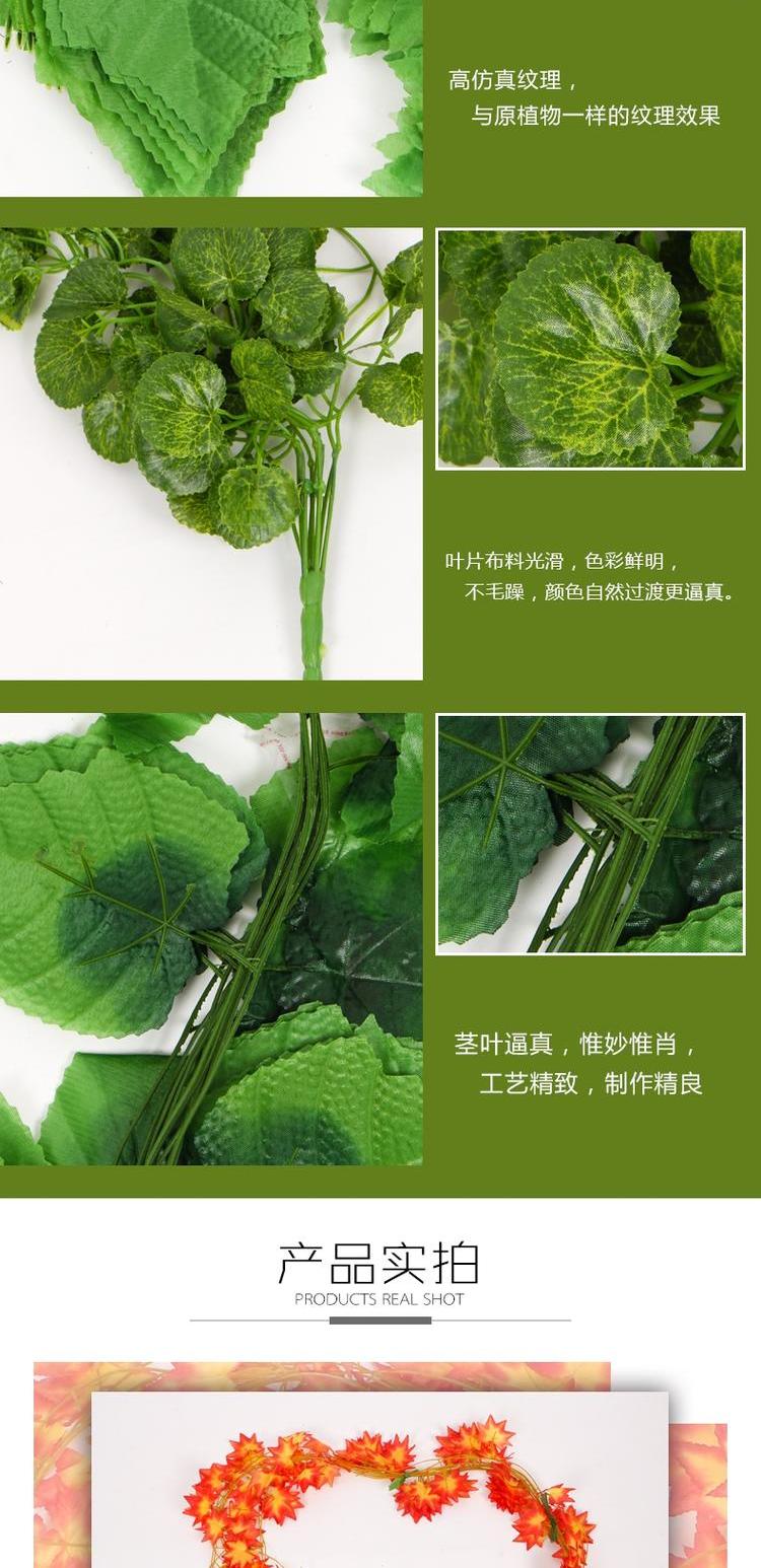 Mô phỏng cây leo mây trang trí lá nho dây uốn lượn hoa giả hoa mây trần nhựa - Hoa nhân tạo / Cây / Trái cây cây giả trang trí phòng khách