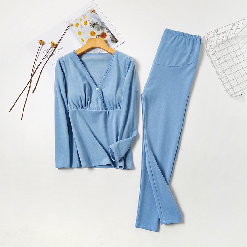 Pregnant Woman Fever Sweatpants Winter Duvet Thickened Autumn Clothes Sanitary Pants During Pregnancy Postnatal Breastfeeding Pyjamas Breastfeeding Pyjamas