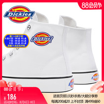 Dickies womens shoes 2021 new summer couple high-top canvas shoes casual white shoes breathable board shoes tide