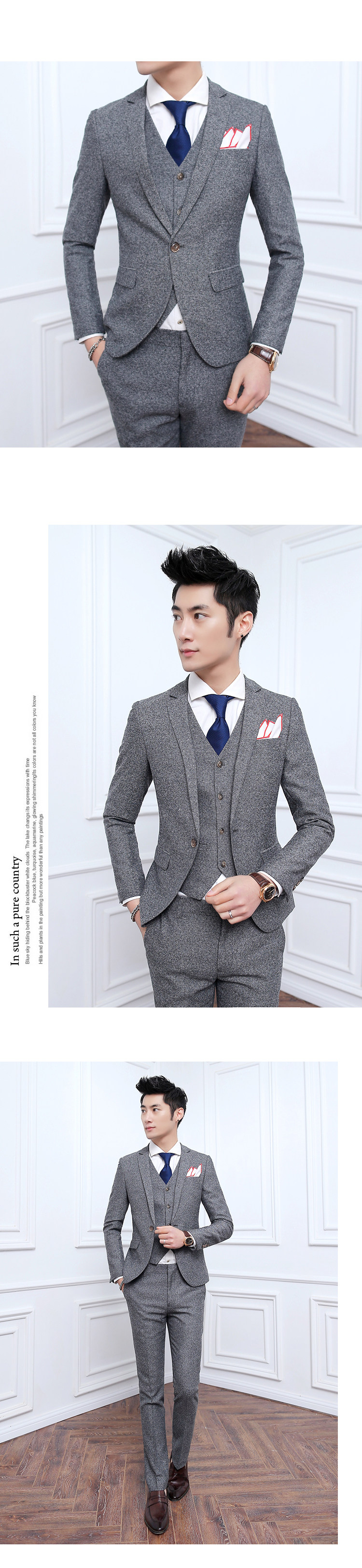 Costume homme en polyester pour Quatre saisons - Ref 1578874 Image 13