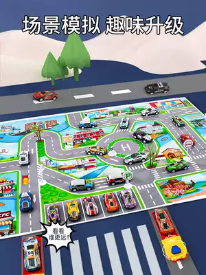 Children's alloy car toy set boy simulation return inertia car model baby birthday gift