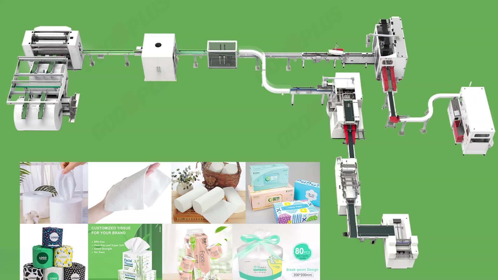 New Toilet Paper Cutting Machine Single Roll Toilet Paper Packing