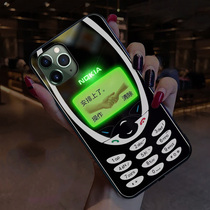 There is a mole to terminate the transaction Mobile phone shell Apple 12 Nokia iPhone12promax spoof X male XR call XS MAX glow 11 personality 11promax creation