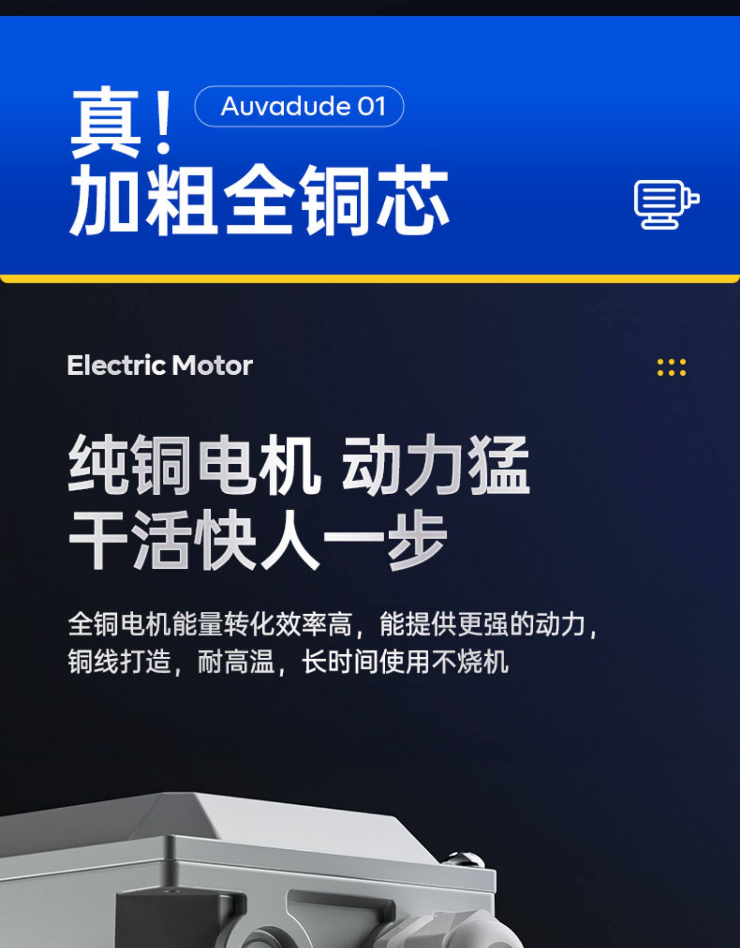 Двигатель Deli MOTOR GS8024 малый фланец