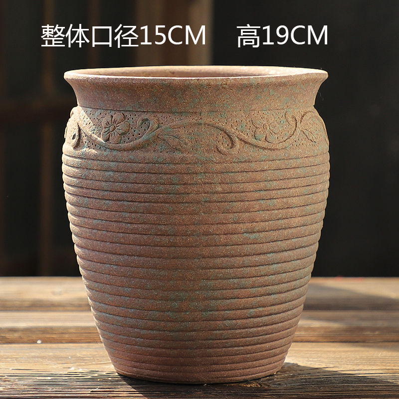 Master old pile high pot Large coarse pottery special clearance breathable large large plant bonsai meaty meaty flower pot