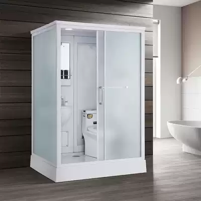 Integral shower room integrated floor household rectangular simple integral powder room rural bathroom