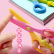 Chenguang children's safety scissors for primary school students handmade plastic toys baby exercise for children kindergarten art class lace paper-cut special scissors art paper cutter does not hurt the hand tool set