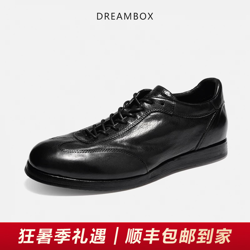 Dreambox Junbo Stone-Washed Horse Leather Breathable Spring Training Shoes, Lightweight and Comfortable Men's Flat Casual Sneakers Dreambox Junbo Stone-Washed Horse Leather Breathable Spring Training Shoes, Lightweight and Comfortable Men's Flat Casual Sneakers