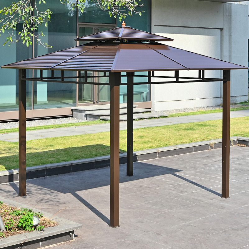 Outdoor Gazebo Sunshade Tent, Outdoor Aluminum Alloy Open-Air Balcony, Simple Mobile Garden Courtyard Villa Four-Corner Pavilion Outdoor Gazebo Sunshade Tent, Outdoor Aluminum Alloy Open-Air Balcony, Simple Mobile Garden Courtyard Villa Four-Corner Pavilion