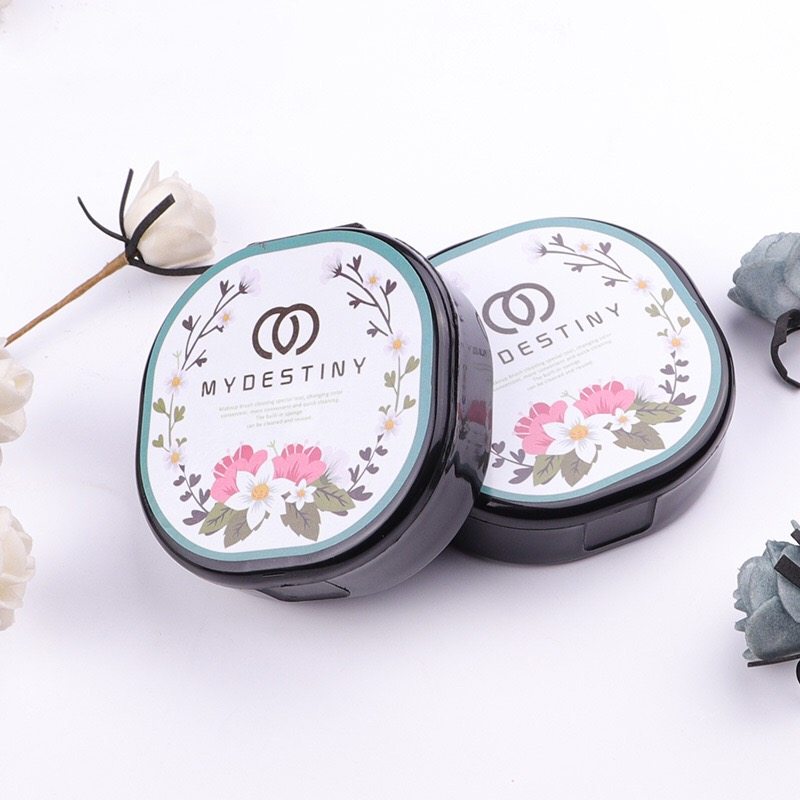 Makeup brush quickly clean sponge brush brush box on makeup changing treatment cleaning fine powder tool brush dry cleaning box