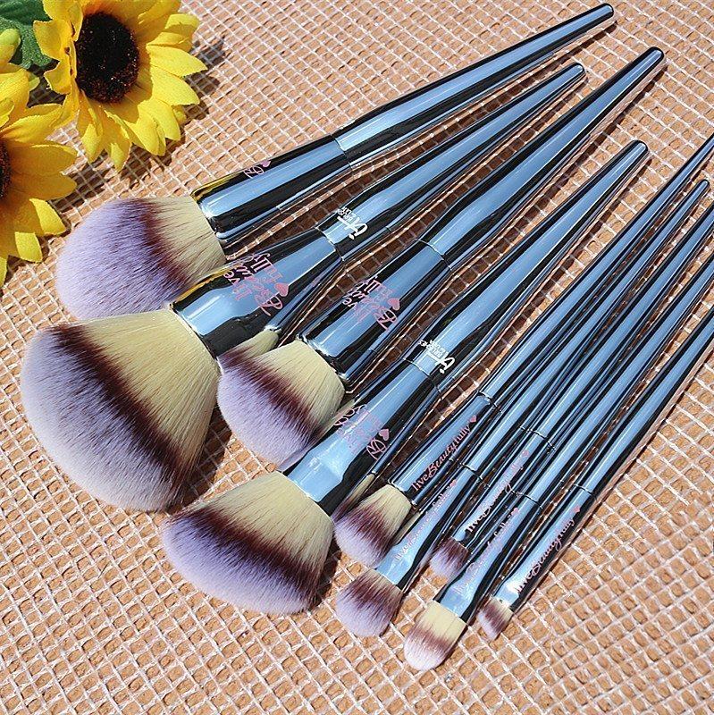 it211 bulk powder brush with high light brushed blush brushed pink bottom brushed eye shadow brush nose and shadow brush start scholar cover brush