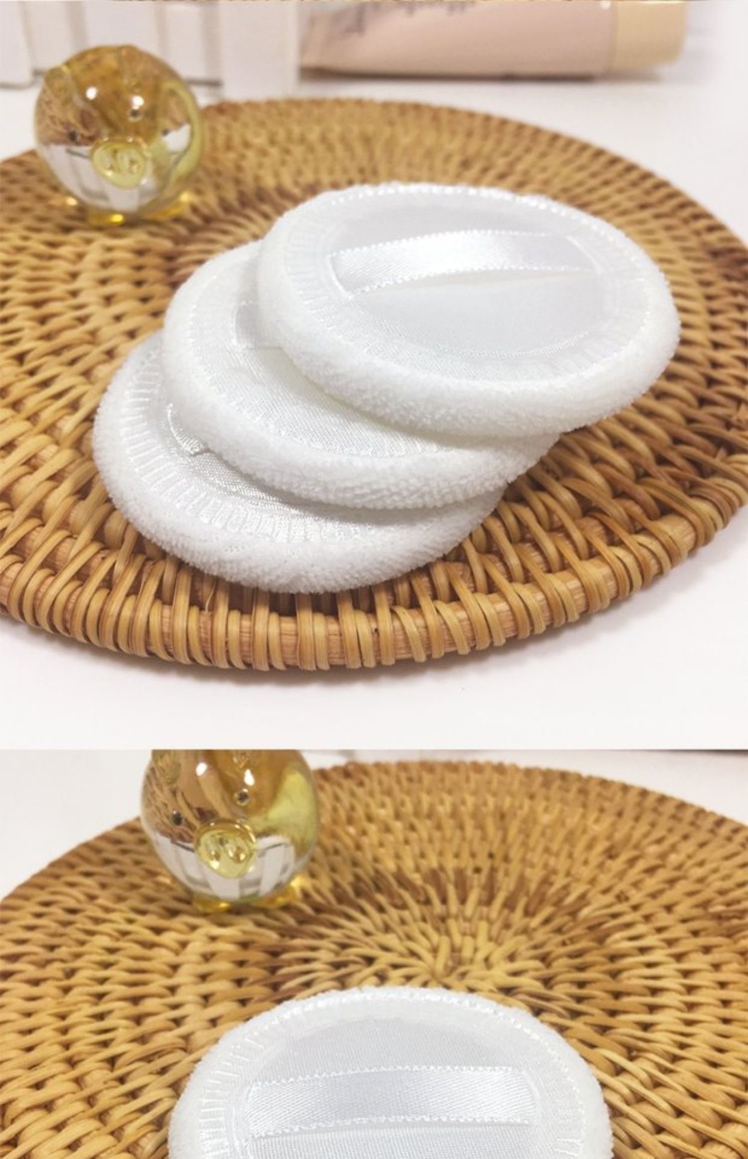 Beauty Beauty Makeup Công cụ trang điểm Loose Powder Powder Powder Puff Single Side Pressed Pure Cotton Puff - Các công cụ làm đẹp khác cọ trang điểm tốt