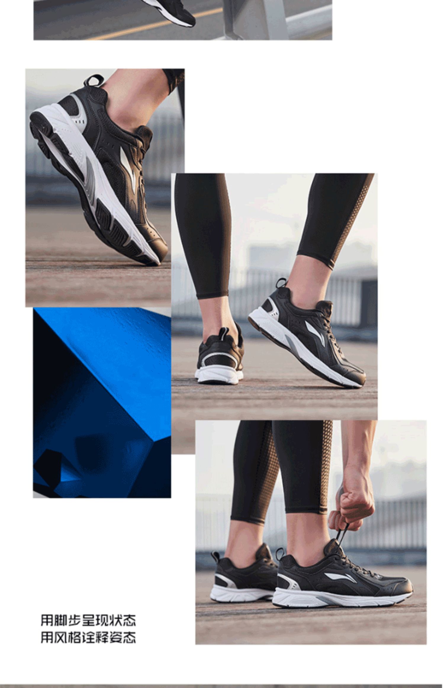 Giày chạy bộ Li Ning giày nam 2019 mới mùa thu lưới thoáng khí giày cũ chính hãng giày thể thao học sinh nam nổi loạn - Giày chạy bộ giày chạy bộ nike