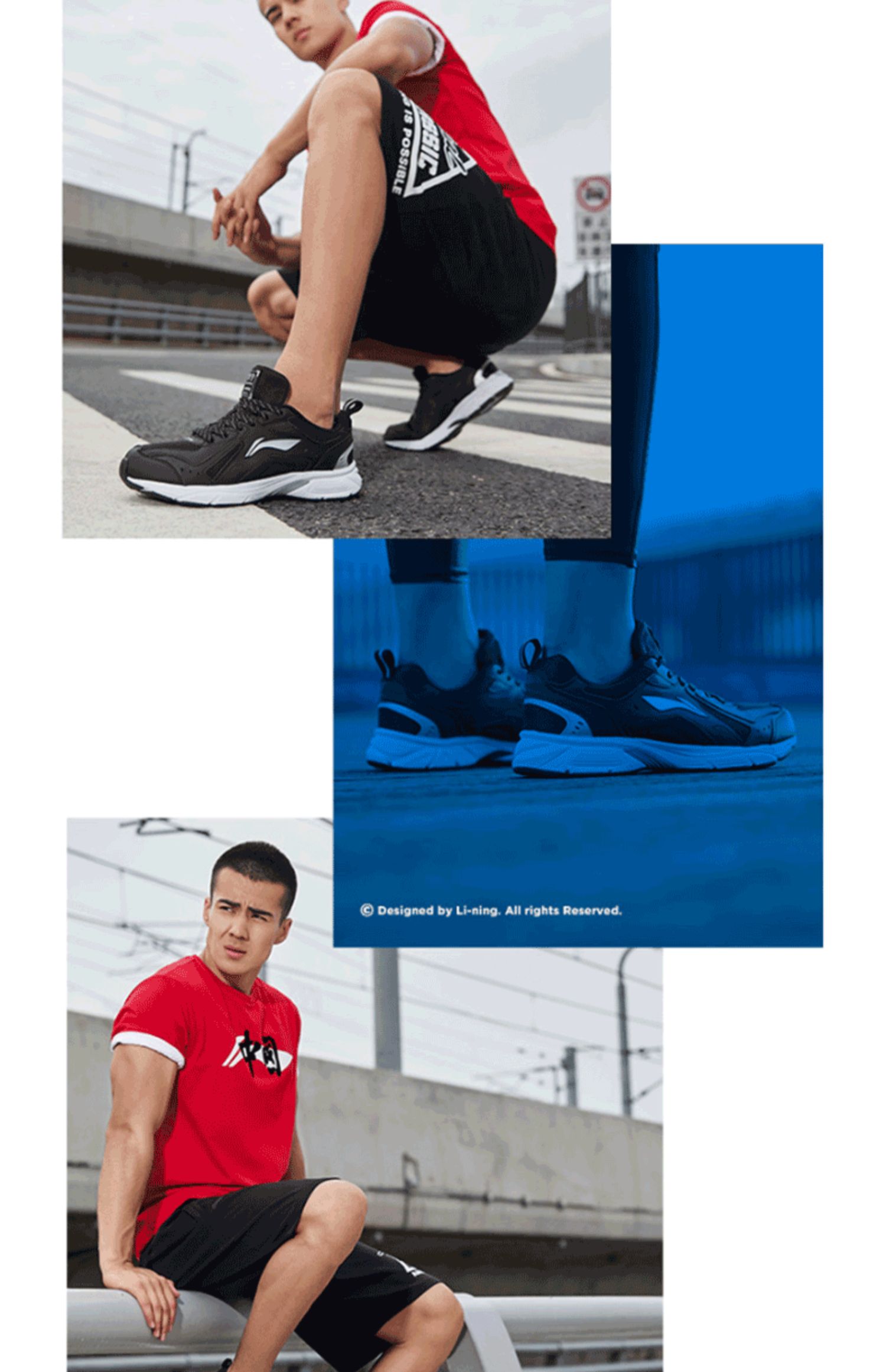 Giày chạy bộ Li Ning giày nam 2019 mới mùa thu lưới thoáng khí giày cũ chính hãng giày thể thao học sinh nam nổi loạn - Giày chạy bộ giày chạy bộ nike