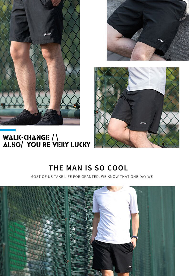 Li Ning tay ngắn thể thao nam áo thun cổ tròn giản dị 2019 xuân hè mới đích thực cotton nguyên chất nửa nam tay áo - Áo phông thể thao áo thun the thao nam adidas có cổ