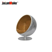 JuLanMake thiết kế nội thất theo phong cách công nghiệp SPITFIRE BALL CHAIR không gian ghế da bóng nhôm - Đồ nội thất thiết kế