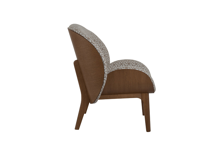 JuLanMake Thiết kế nội thất gỗ rắn Bắc Âu KALIN ARMCHAIR Ghế phòng chờ cao cấp Karina - Đồ nội thất thiết kế ghế nằm