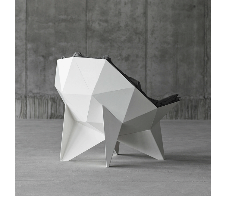 JuLanMake thiết kế nội thất sáng tạo Q1 LOUNGE CHAIR ghế phòng chờ ghế thép kính - Đồ nội thất thiết kế sofa nỉ