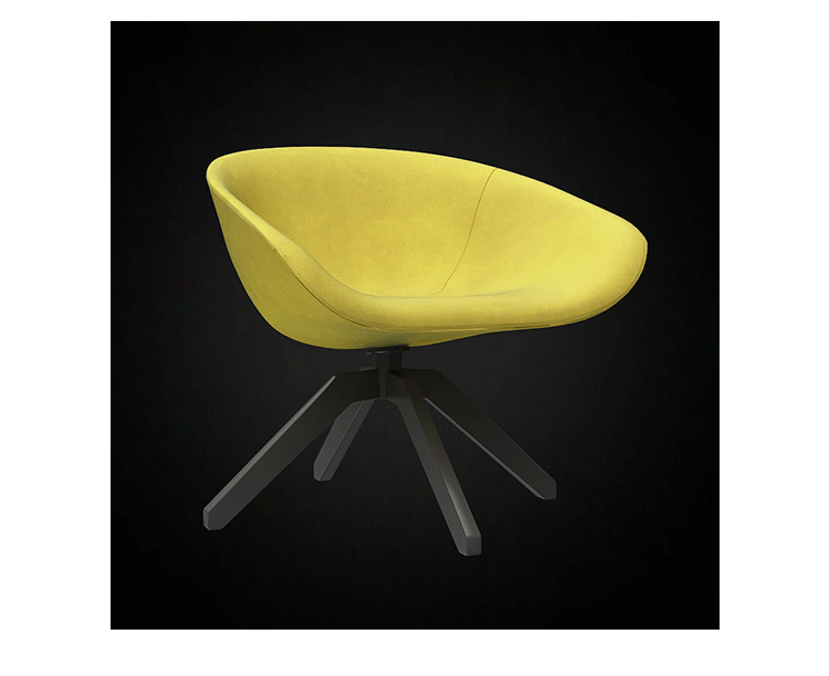 JuLanMake thiết kế nội thất MART CHAIR Ghế Matt Ý nhập khẩu ghế kinh doanh flannel - Đồ nội thất thiết kế ghế sofa giường