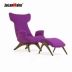 JuLanMake Thiết kế nội thất gỗ rắn Bắc Âu ONDINE ARMCHAIR mô hình phòng khách ghế sofa - Đồ nội thất thiết kế