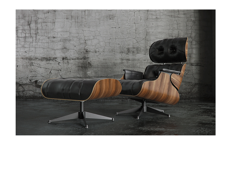 JuLanMake thiết kế nội thất eames ghế phòng chờ và ottoman - Đồ nội thất thiết kế ghế sopha