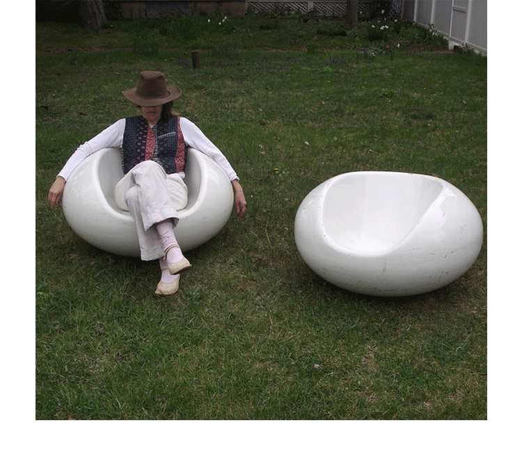 阑 Thiết kế sáng tạo đồ nội thất ghế pastil / Ghế kẹo Ghế sofa giải trí FRP ghế tựa