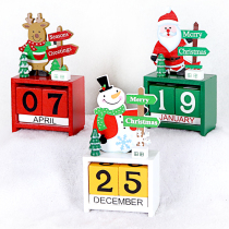 Christmas Gifts Children Decorations Table Hem Calendar Pendulum Pieces Snowman Seniors Elk Deer Décor DIY Building Swing Pieces Gift Boxes
