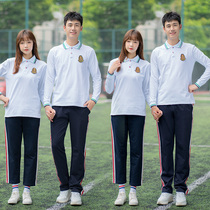 Banfu Fall Suit Elementary School Students Long Sleeve T-shirt School Uniform Middle School Students College Wind High School Athletic Meet Women