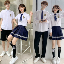 Student graduation class uniforms for men and women JK uniforms short skirts Games shirt gowns small and medium schools to serve preschool teachers work clothes