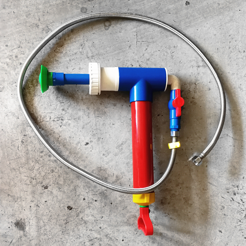 Water pressure reducer Zhou Shi Tong sewage pipe network red artifact tool household kitchen floor leakage clogged water pressure