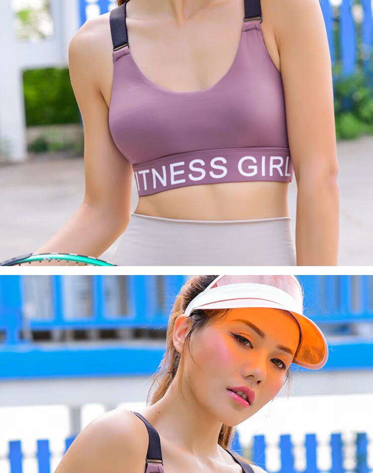 Đồ lót thể thao, chạy bộ của phụ nữ, khuôn mẫu, thể dục, chống sốc, hấp thụ sốc, áo ngực nhanh khô, áo yoga học sinh, phần mỏng - Đồ lót thể thao áo lót thể thao adidas