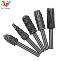 5 Pieces Rotating Steel Filing Profiled File Embossing Steel Filing Grinding Head Filing Soft Metal Polished Burr Reaming