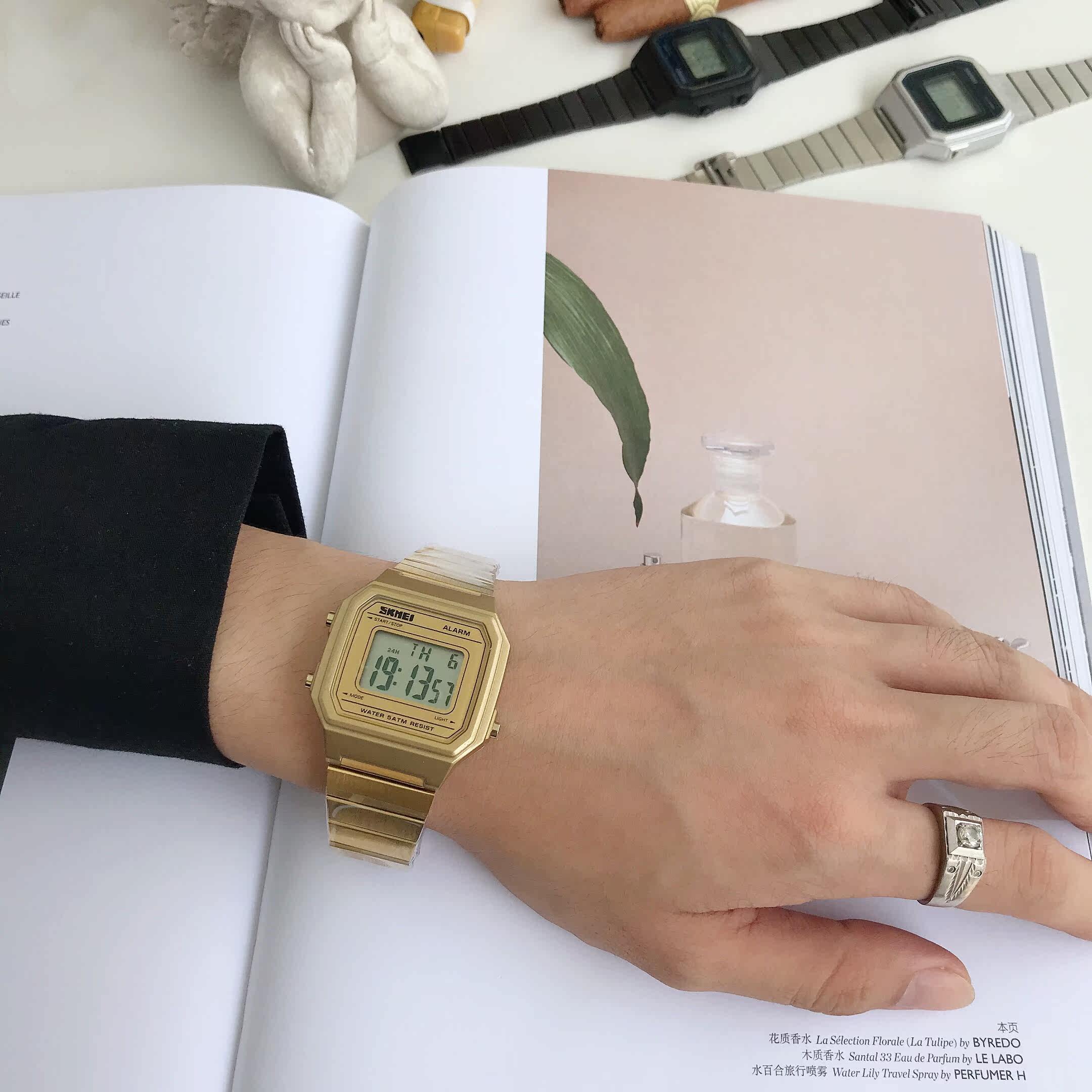 Digital Quartz Watch For Students Harajuku Style Rectangular_voghion.com