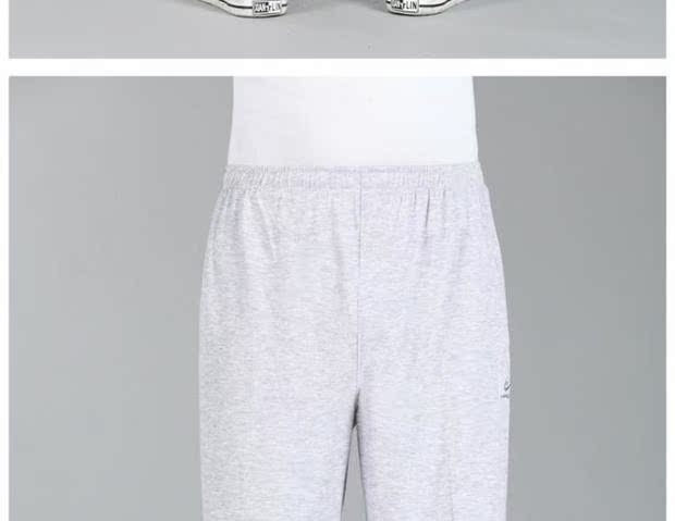 Mùa hè mỏng phần thể thao trung niên quần short nam thanh niên eo cao cotton XL thường xuyên cắt quần lỏng lẻo cha quần dài nam
