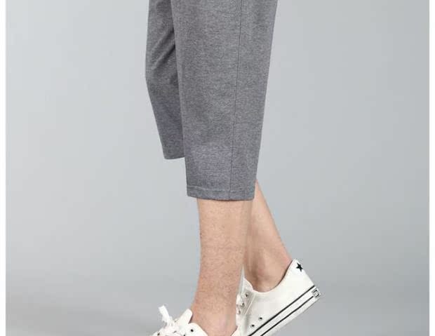 Mùa hè mỏng phần thể thao trung niên quần short nam thanh niên eo cao cotton XL thường xuyên cắt quần lỏng lẻo cha quần dài nam