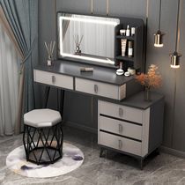 Dressing table bedroom modern and simple 2024 new light luxury small apartment dressing table with mirror desk and cupboard integrated
