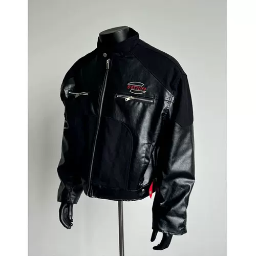 Полиуретановая куртка, гоночный автомобиль, в американском стиле