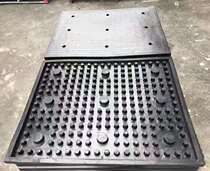 Rubber car downhill anti-skid drying board Road pressure and noise reduction Board parking lot uphill thickening shock absorber deceleration Ridge