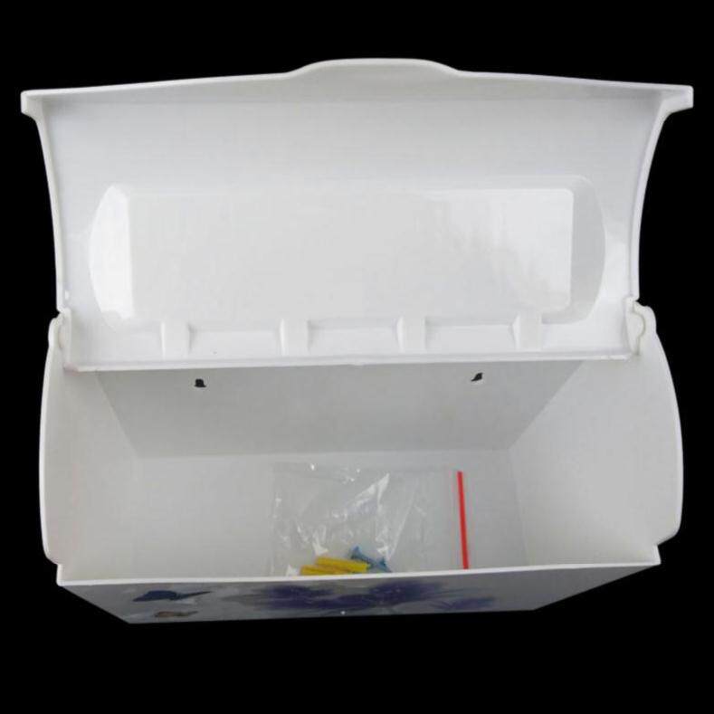 Plastic cloth towel box Square box Rectangular wall-mounted web powder room Small long version box Toilet paper box Simple