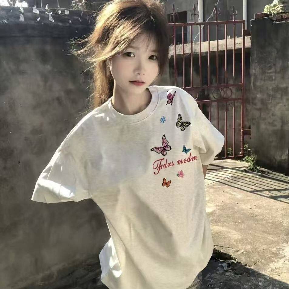 美式高街潮牌重磅短袖T恤女2026夏季新款宽松韩版设计感小众上衣