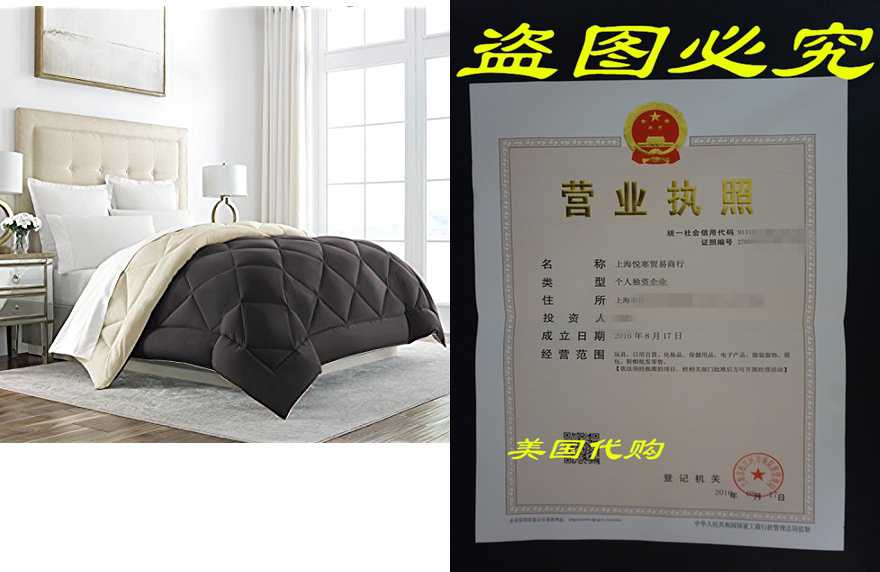 Sleep Restoration Goose Down Alternative Comforter - Revers