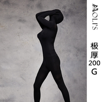 Molis Zentai Molis  brushed super thick”black 3800D velvet custom all-inclusive tights