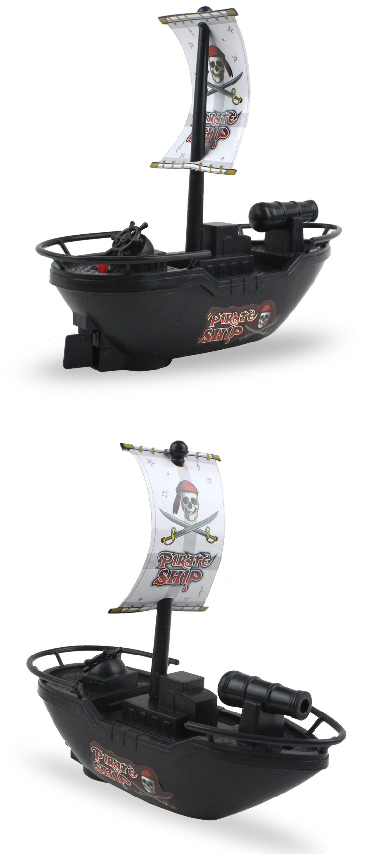 Лодка на электро-, радиоуправлении 儿童宝宝洗澡浴缸戏水船海盗军舰模型幼儿园泳池男女孩电动玩具船 OTHER